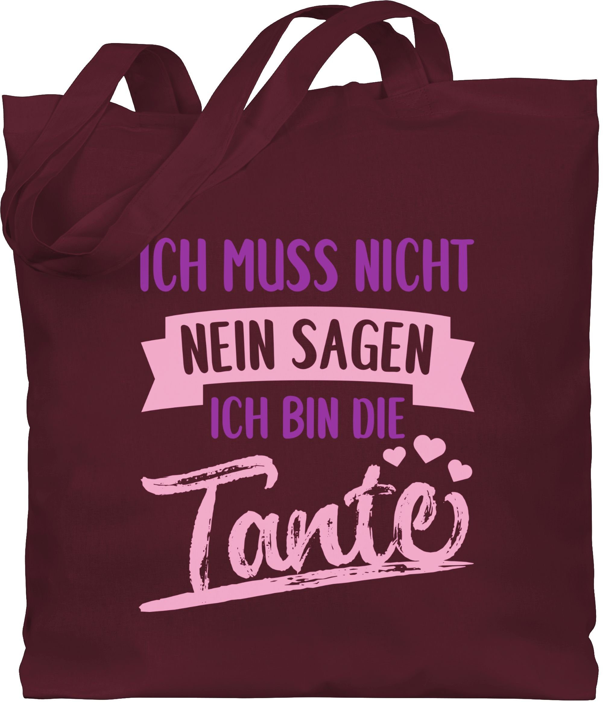 Ich Bin Nicht Meine Tante Shirtracer Umhängetasche Ich muss nicht nein sagen ich bin die Tante
